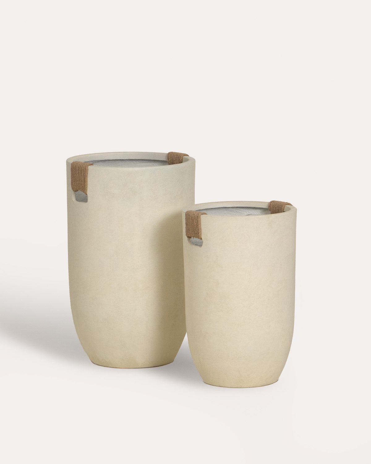 Conjunto de 2 vasos altos em cimento Fitonia, imagem de galeria 1