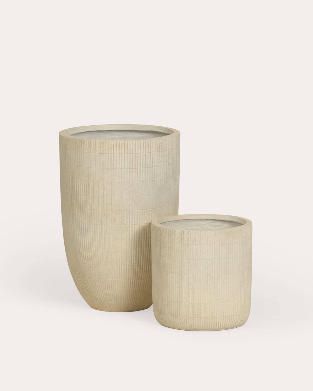 Conjunto de 2 vasos em cimento Potos, imagem de galeria 1
