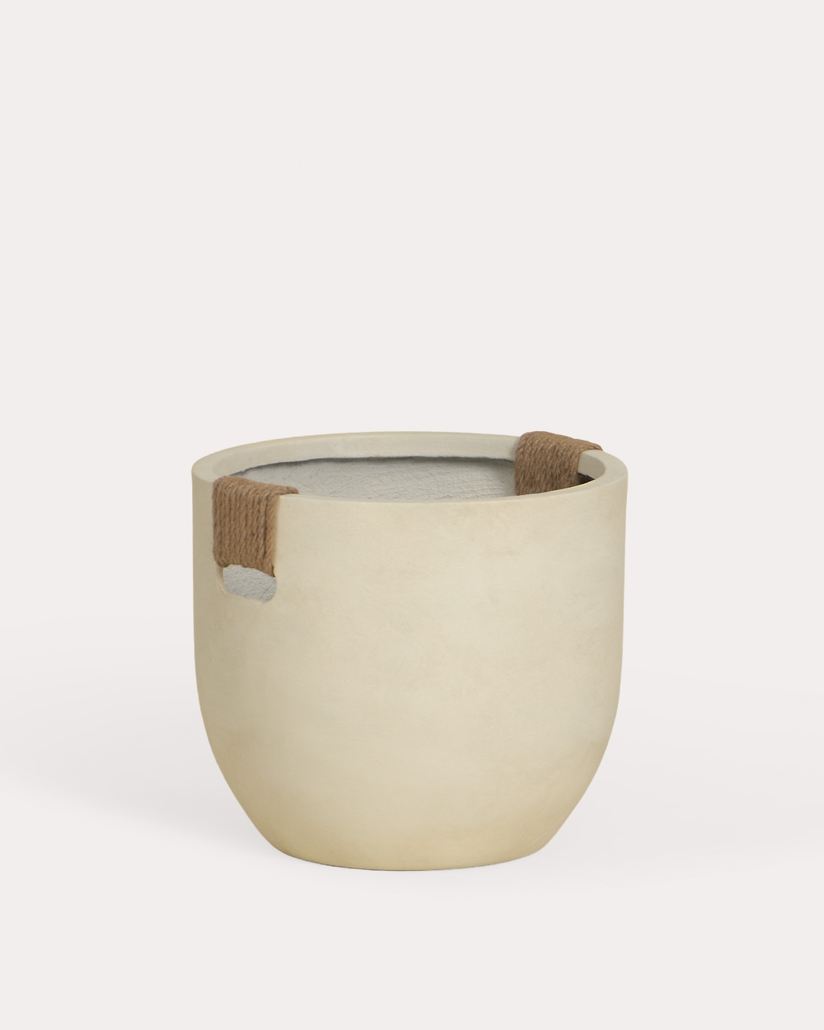 Conjunto de 2 vasos baixos em cimento Fitonia, imagem de galeria 4