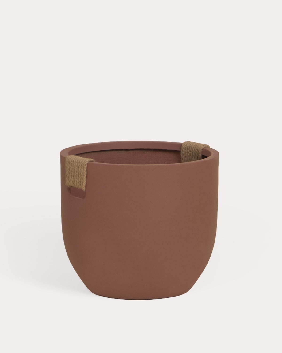 Conjunto de 2 vasos baixos em cimento Fitonia, imagem de galeria 3