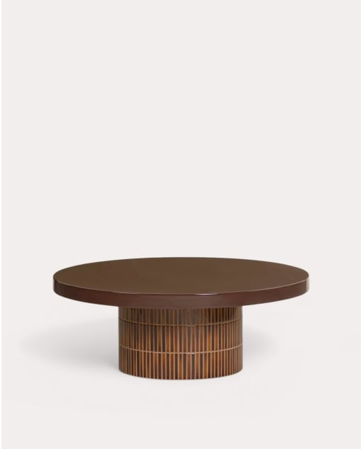 Mesa de centro de exterior redonda Ø90 cm em cimento Banus
