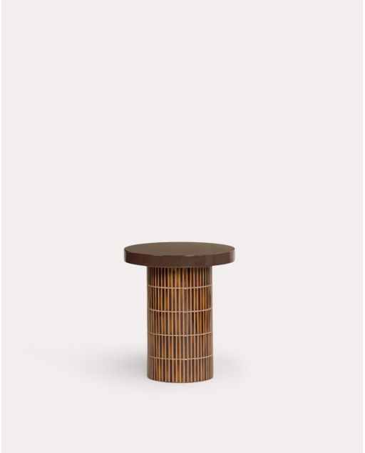 Mesa de apoio redonda Ø45 cm em cimento Banus