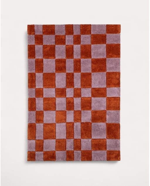 Tapete artesanal 233x163 cm em poliéster Sazan