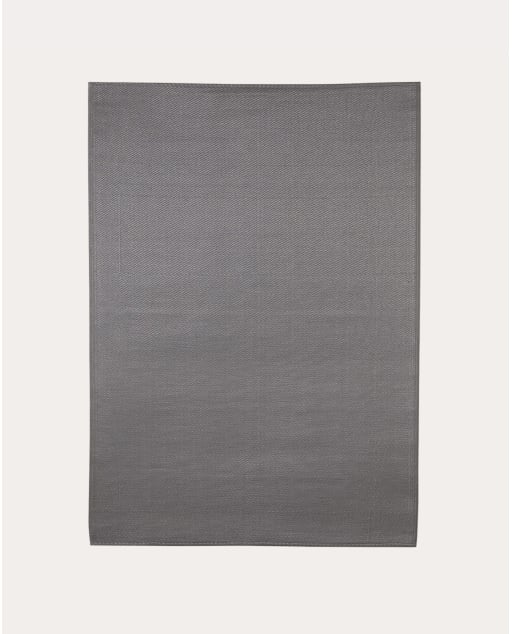 Tapete para exterior 213x150 cm em polipropileno Llevant - Cinzento Graphite