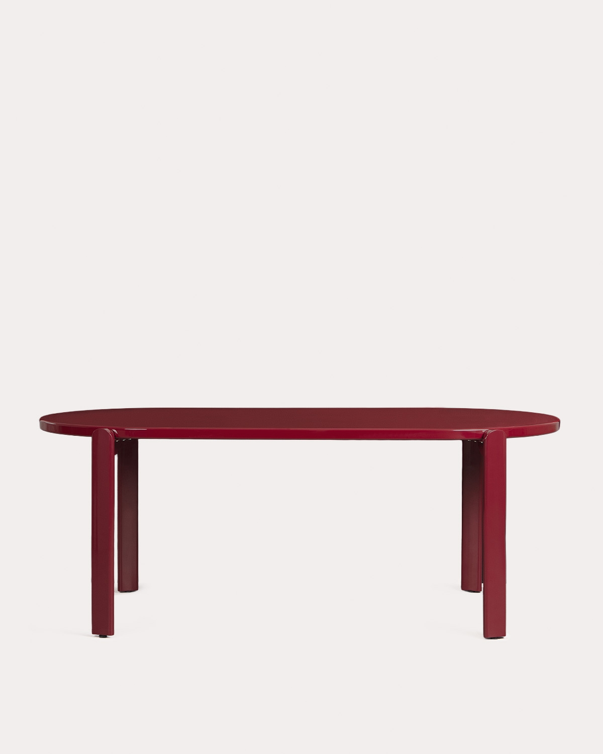 Mesa de jantar oval 190x95 cm madeira e metal Biterit, imagem de galeria 5