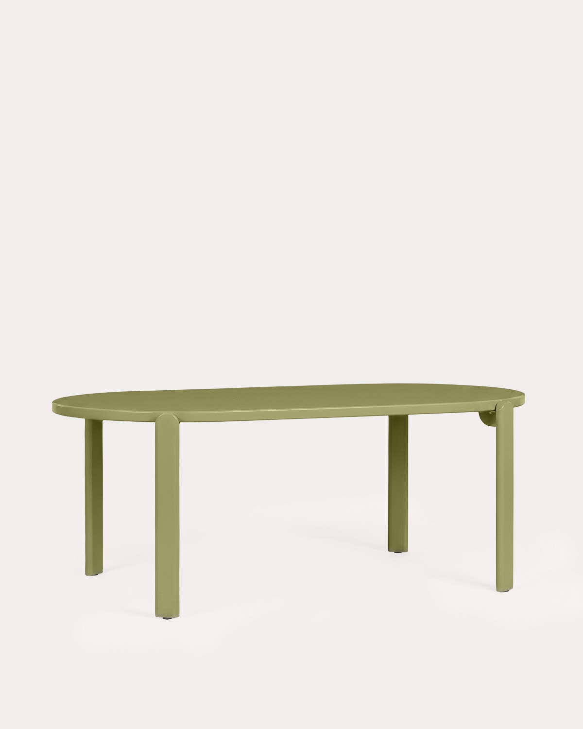 Conjunto de mesa de jantar oval 190x95 cm e 8 cadeiras de madeira e metal Biterit, imagem de galeria 2