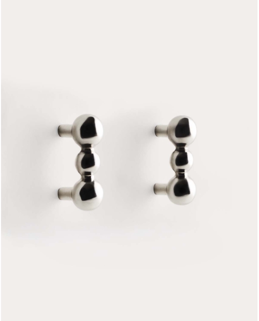 Set de 2 puxadores metálicos Kalevi