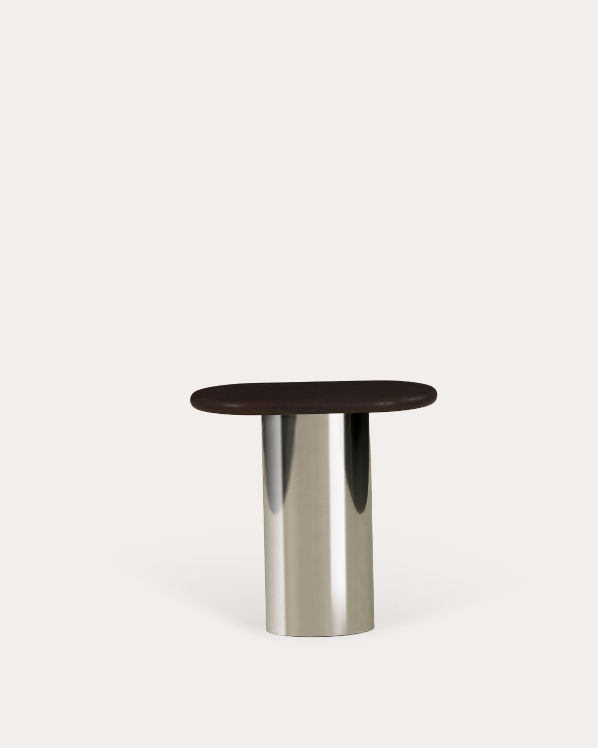 Mesa de apoio oval em metal Lahuga, imagem de galeria 5