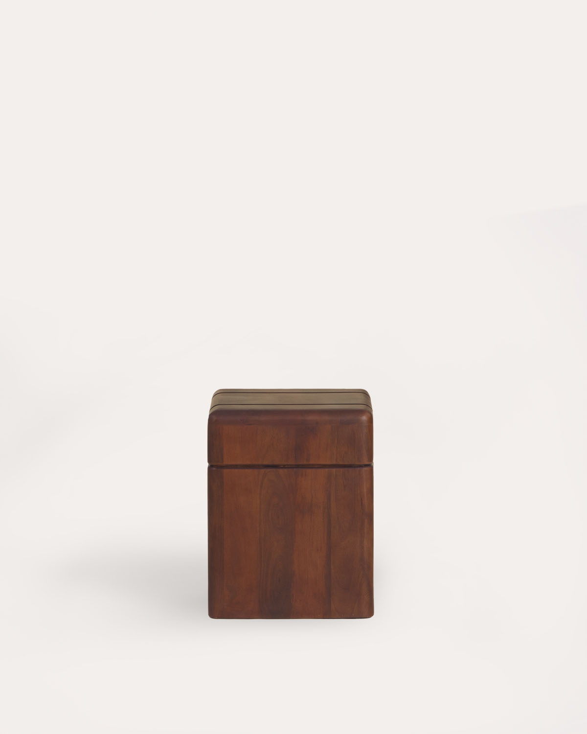 Mesa lateral quadrada 40x40 cm feita de madeira de mangueira Thalia, imagem de galeria 4