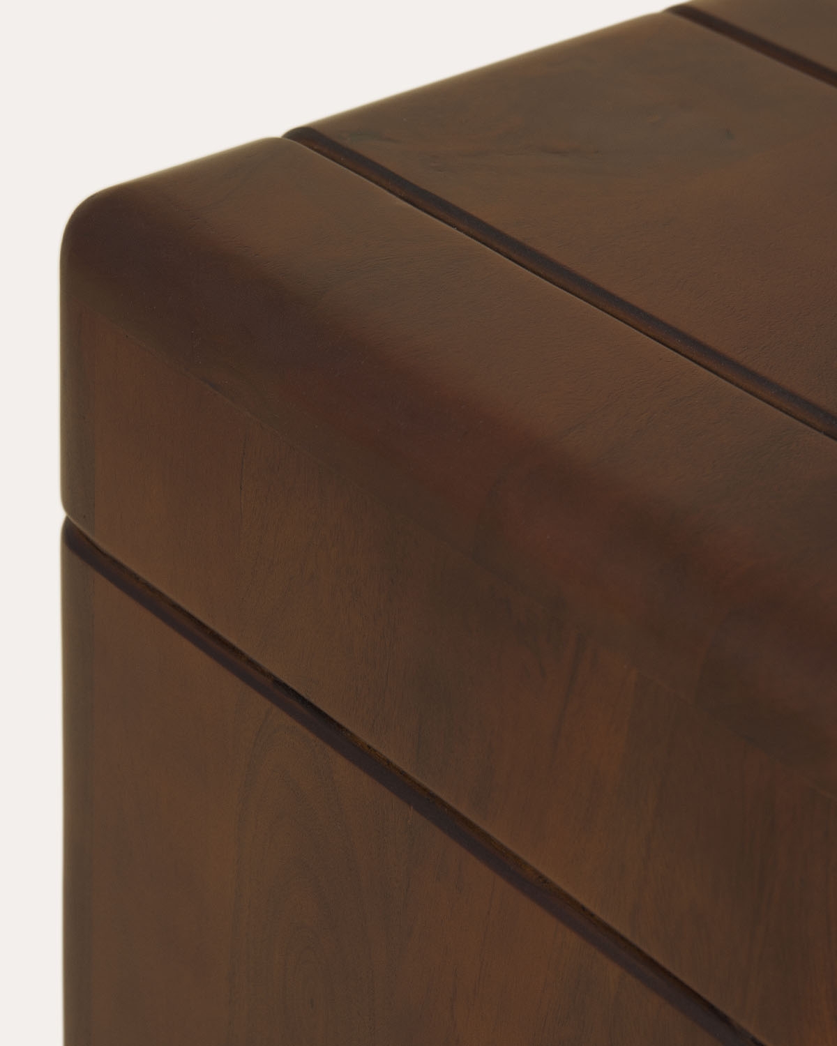 Mesa lateral quadrada 40x40 cm feita de madeira de mangueira Thalia, imagem de galeria 7