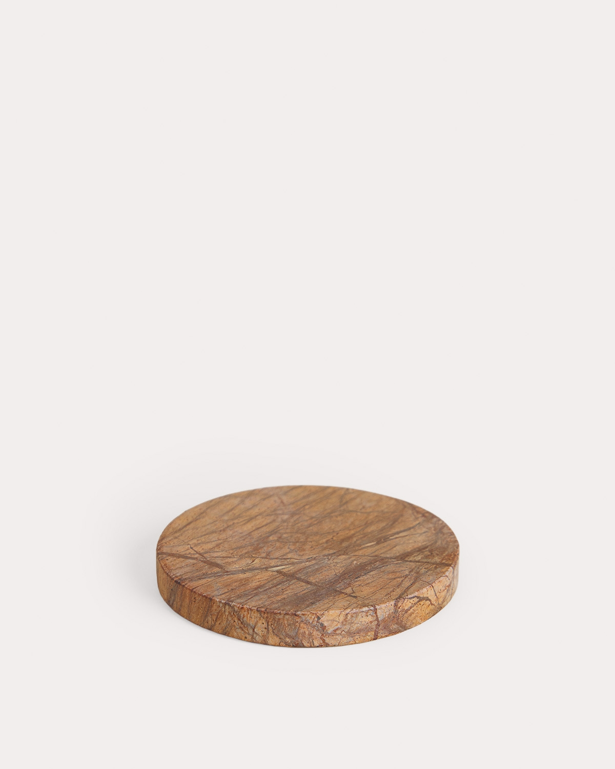 Conjunto de 4 bases para copos redondas Ø10 cm em mármore Minao, imagem de galeria 3