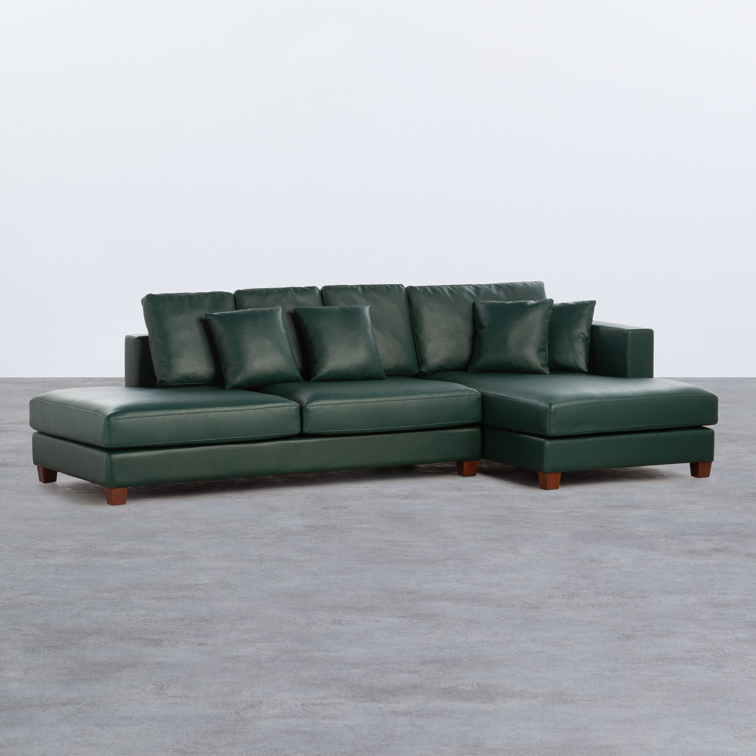 Sofá Chaise Longue Direito 4 Lugares em Polipele Kesha