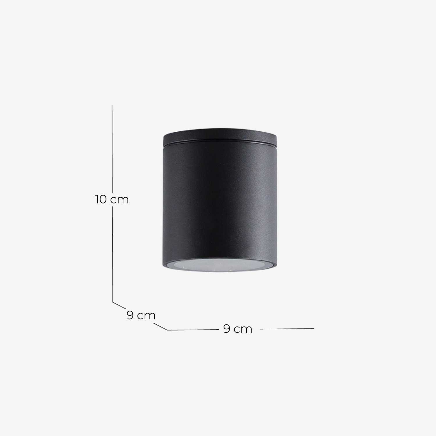 Dreas Metal Exterior Ceiling Light, measurements