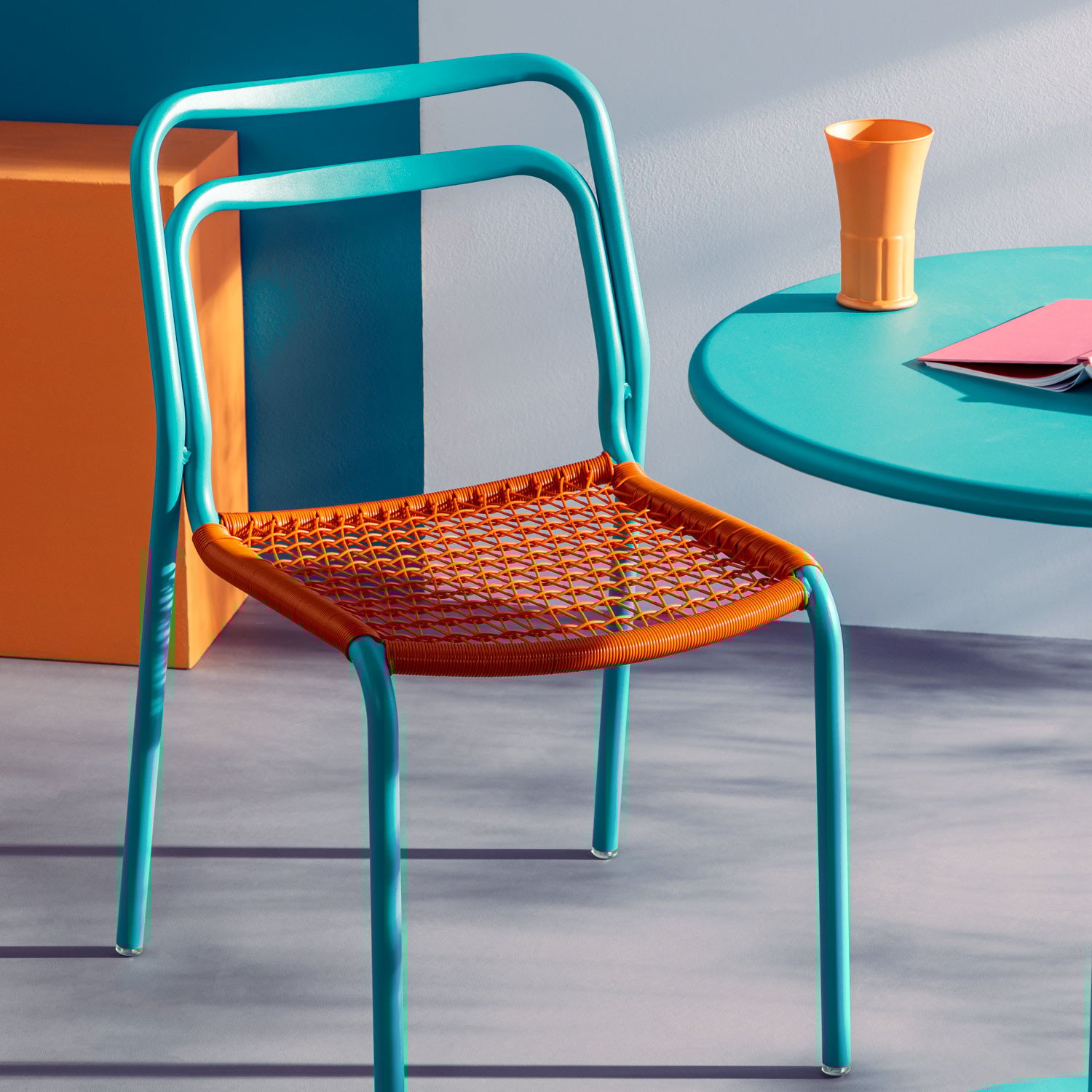 Aluminium and Synthetic Rattan Outdoor Chair Kor