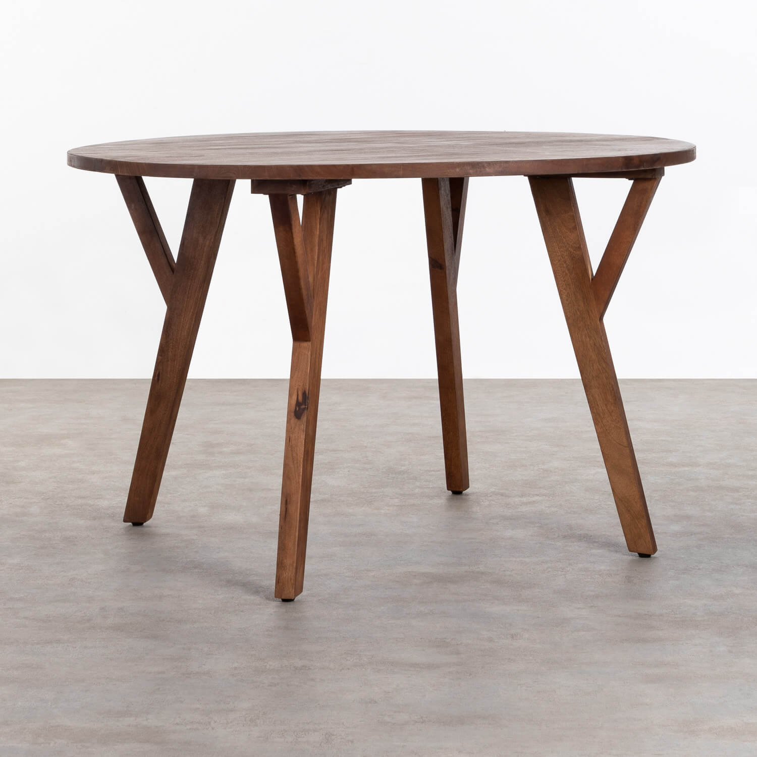 round mango dining table