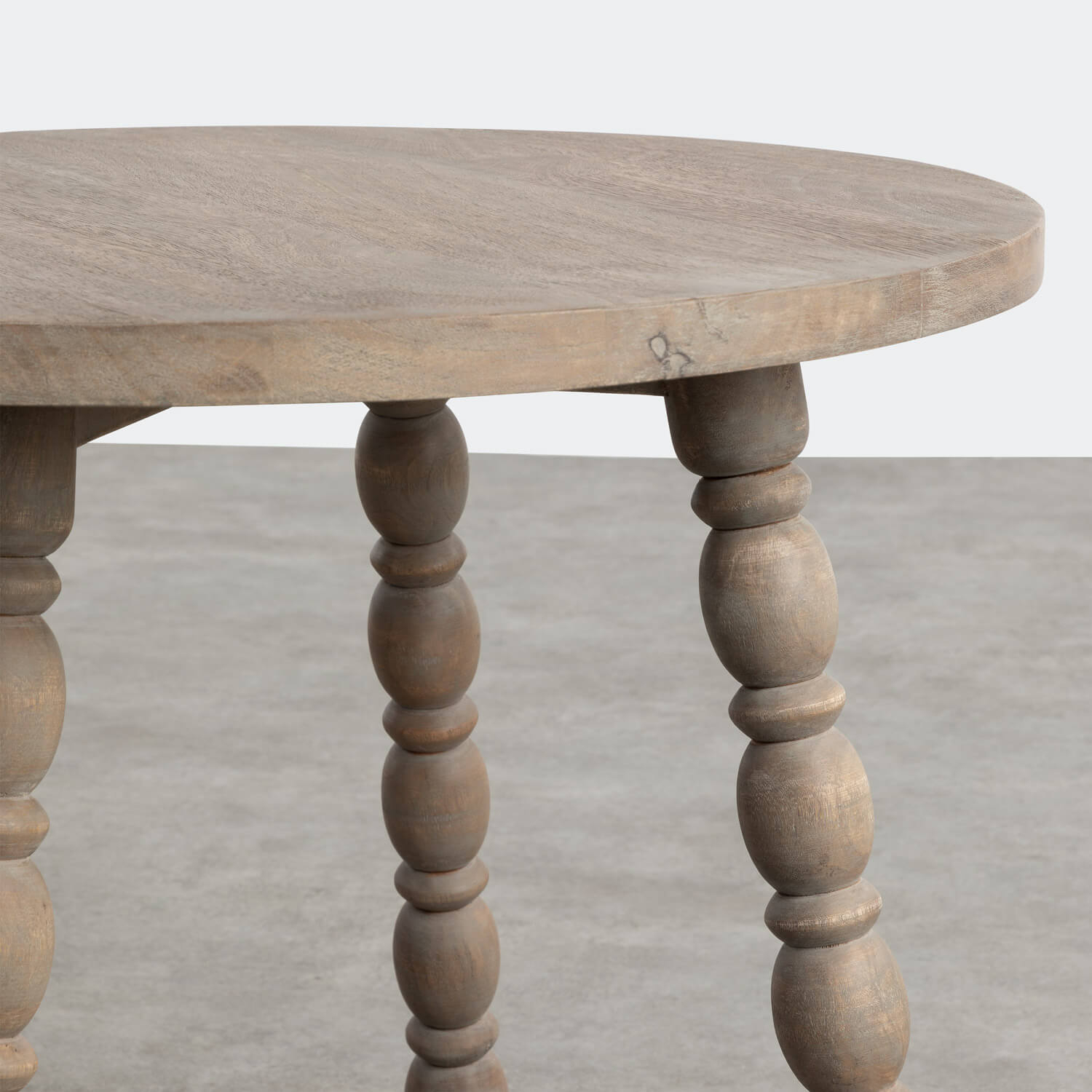 Round Mango Wood Side Table (Ø60 cm) Leonor