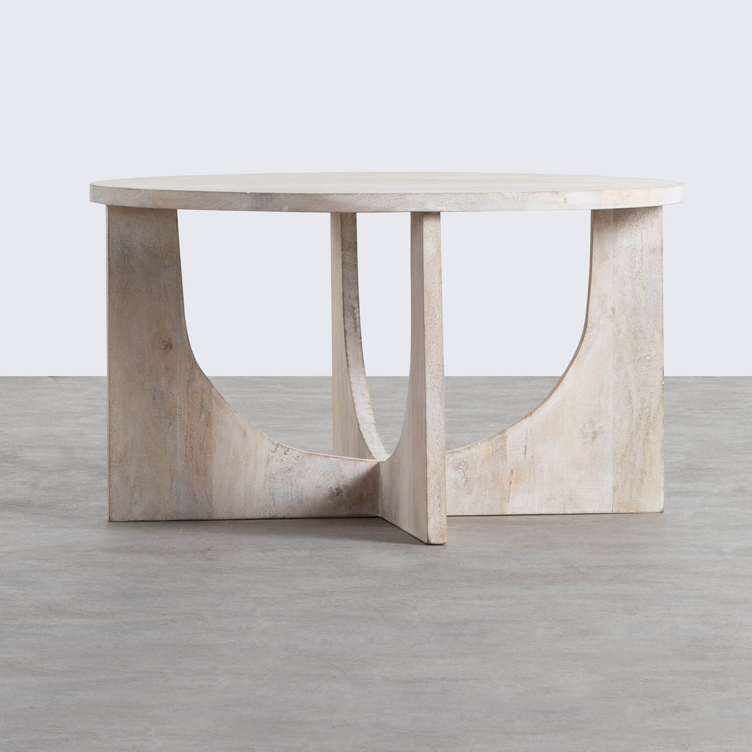 Mango Wood Round Coffee Table (Ø80 cm) Gadiel