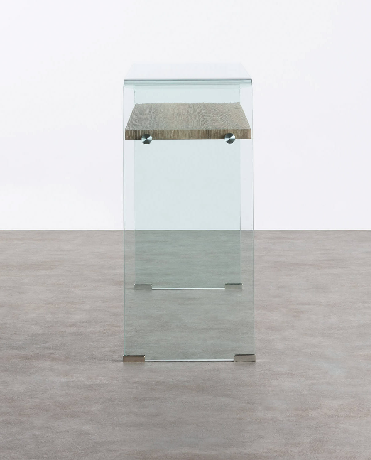 Glass and Wood Console Table (110x35 cm) Lux, gallery image 2