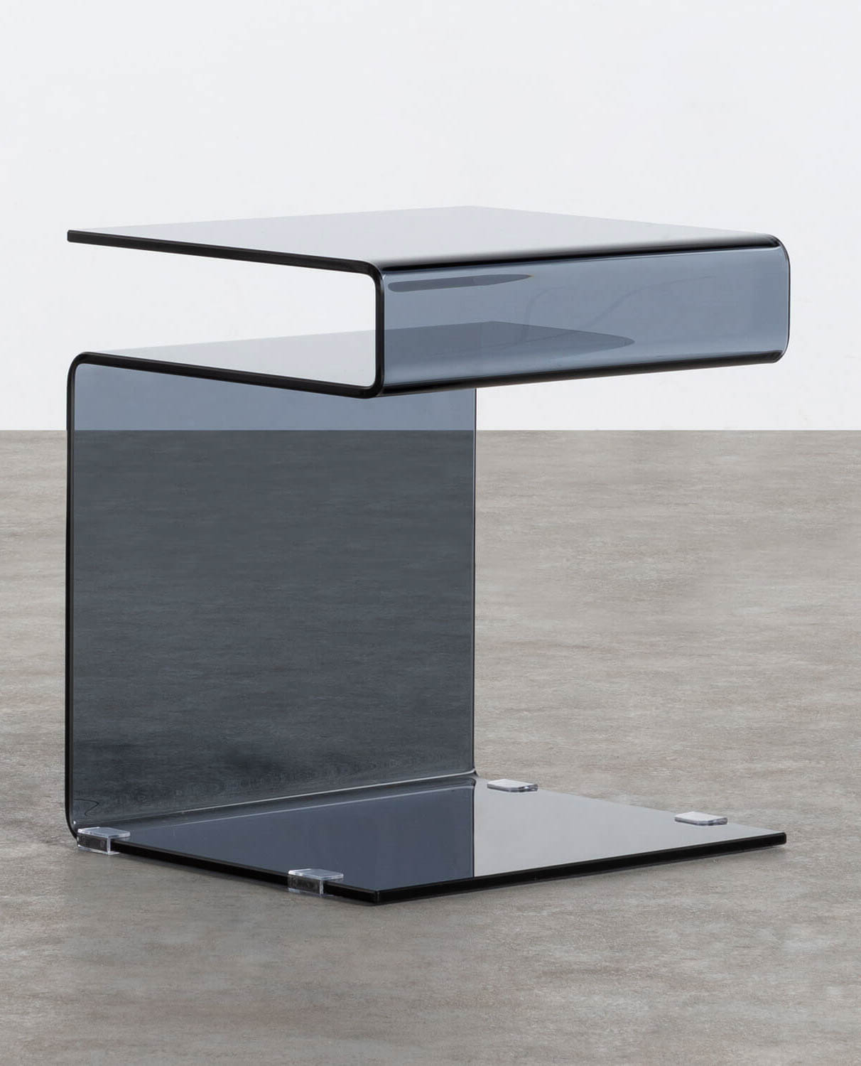 Square Glass Side Table (42x38 cm) Erox
