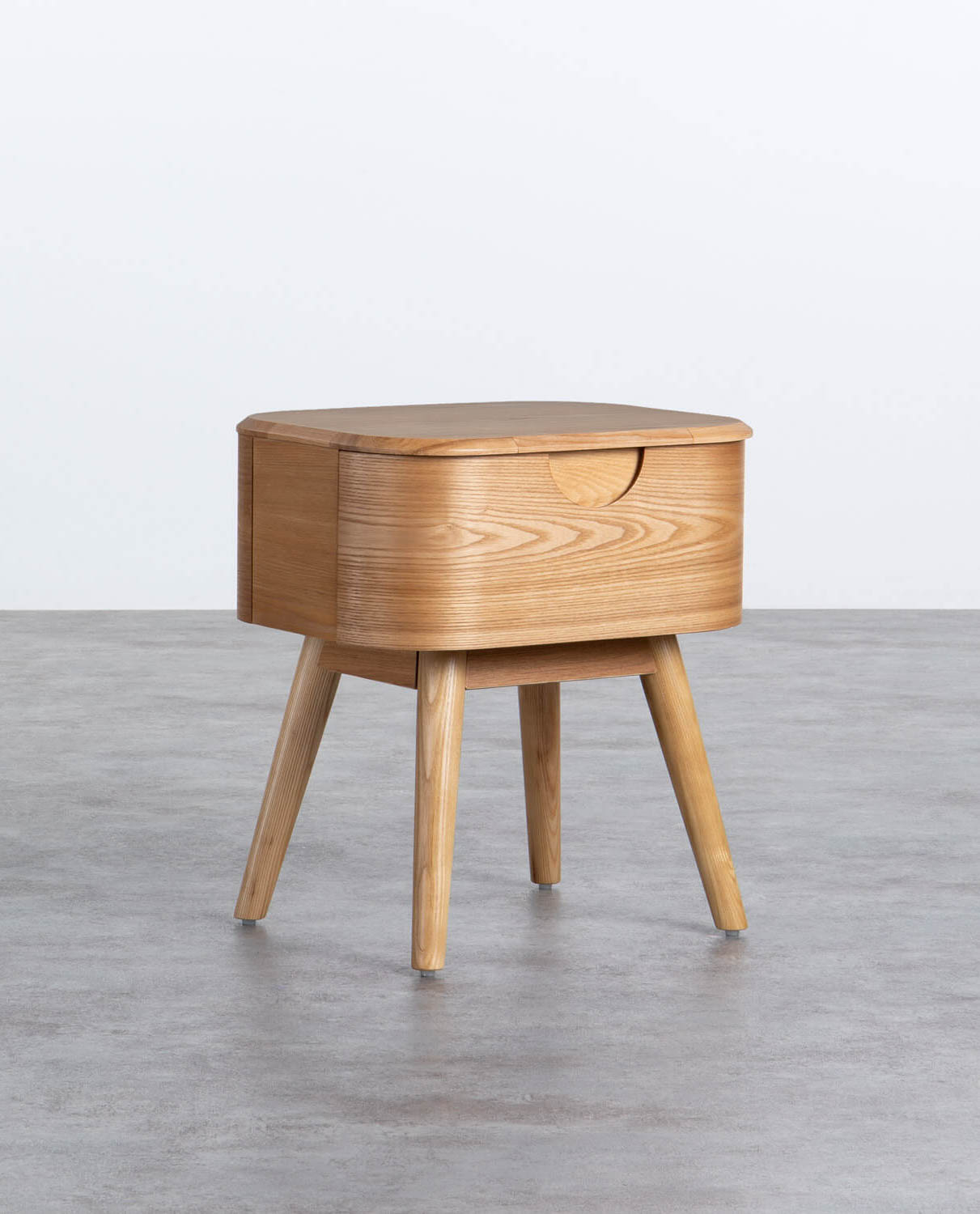 Bedside Table with Wooden Drawer (45,5x36 cm) Tika, gallery image 1