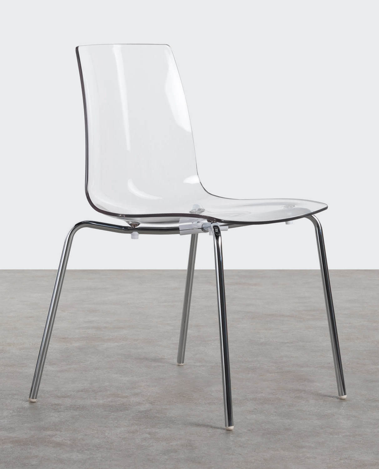 Dining Chair in Polycarbonate and Metal Samay, gallery image 1