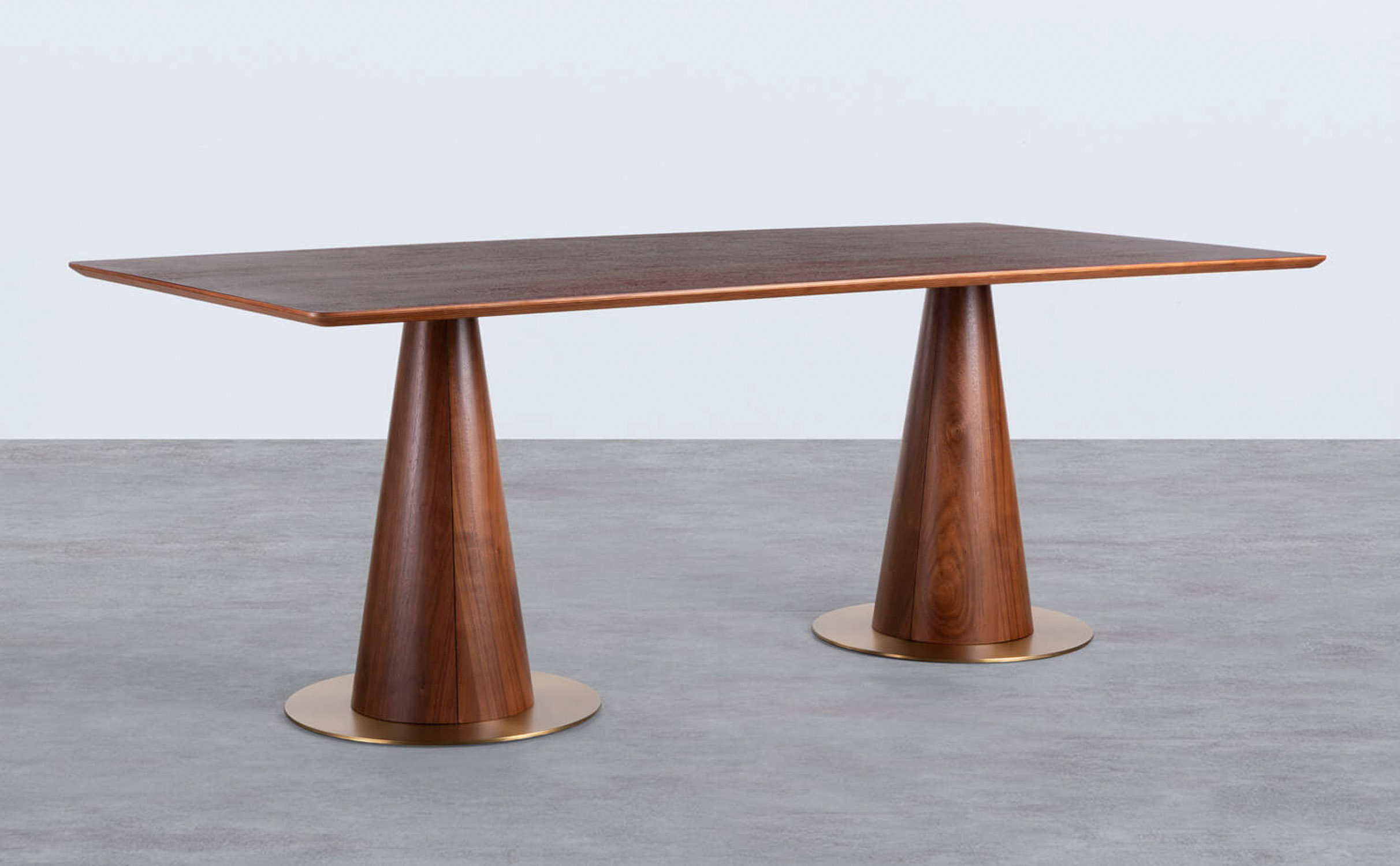 Rectangular Dining Table in Walnut Wood (205x100 cm) Era, gallery image 1