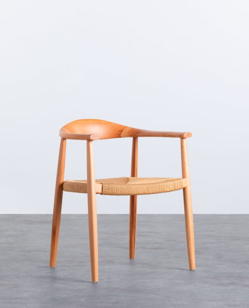 Wood and Rope Dining Chair Vilno
