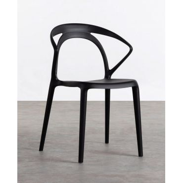 Polypropylene Outdoor Chair Erdy Black - The Masie