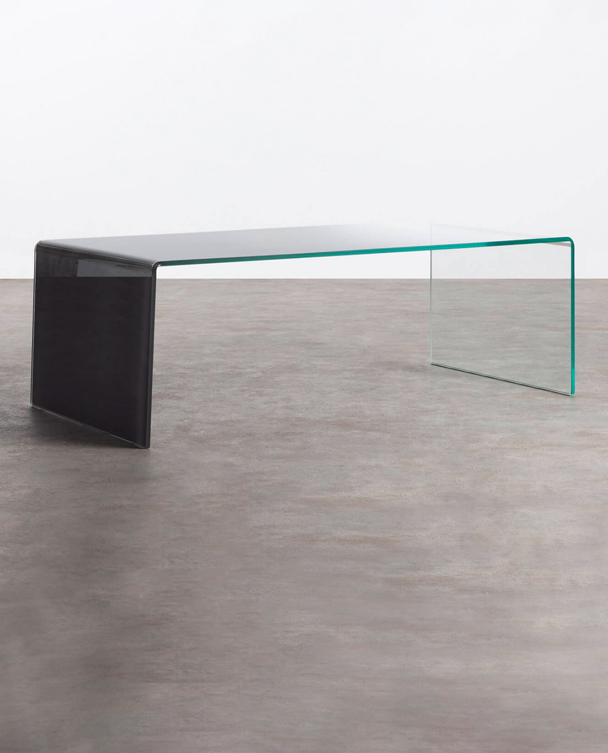 Rectangular Tempered Glass Coffee Table (120x60 cm) Lidon, gallery image 1