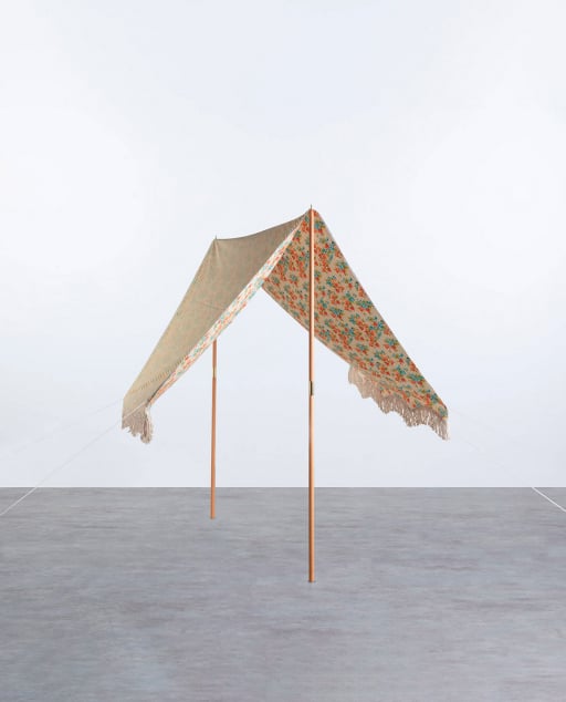 Wood and Fabric Beach Canopy Capri