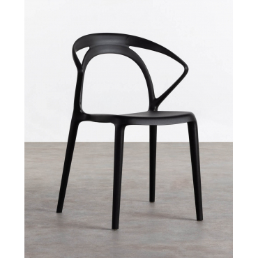 Polypropylene Dining Chair Erdy Black - The Masie
