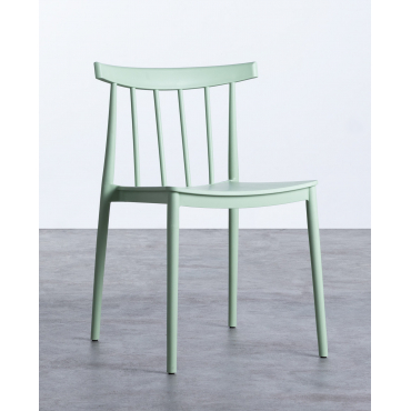 Polypropylene Dining Chair Sunty Greyish green - The Masie