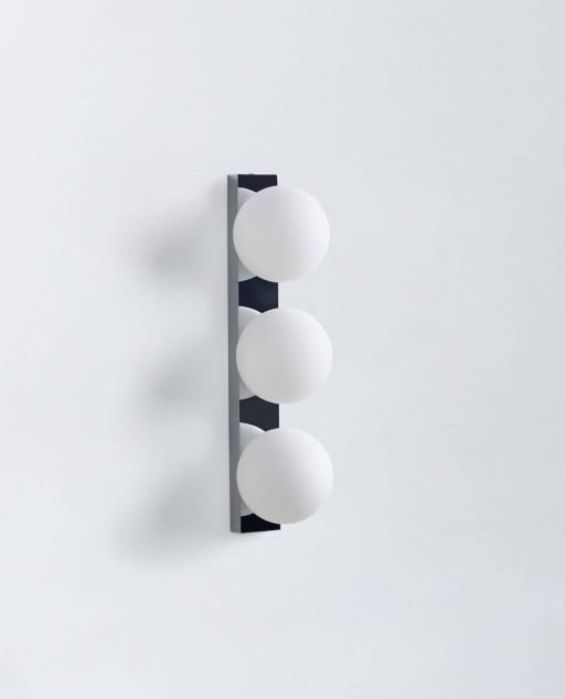 Metal Wall Light Triple Clair