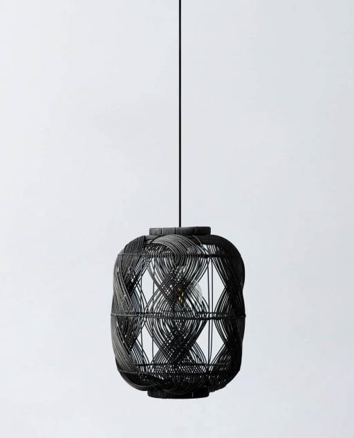 Rattan Ceiling Lamp (Ø35 cm) Hopp