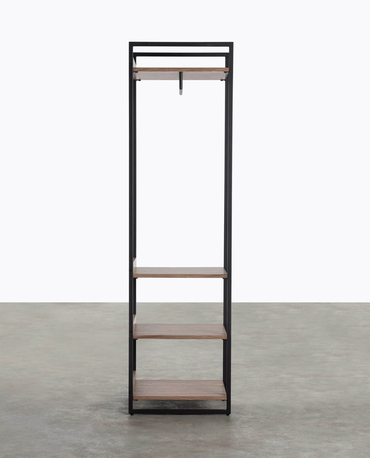 Standing Coat Rack with Metal and Wooden Shelves (180x40) Mirey, gallery image 2