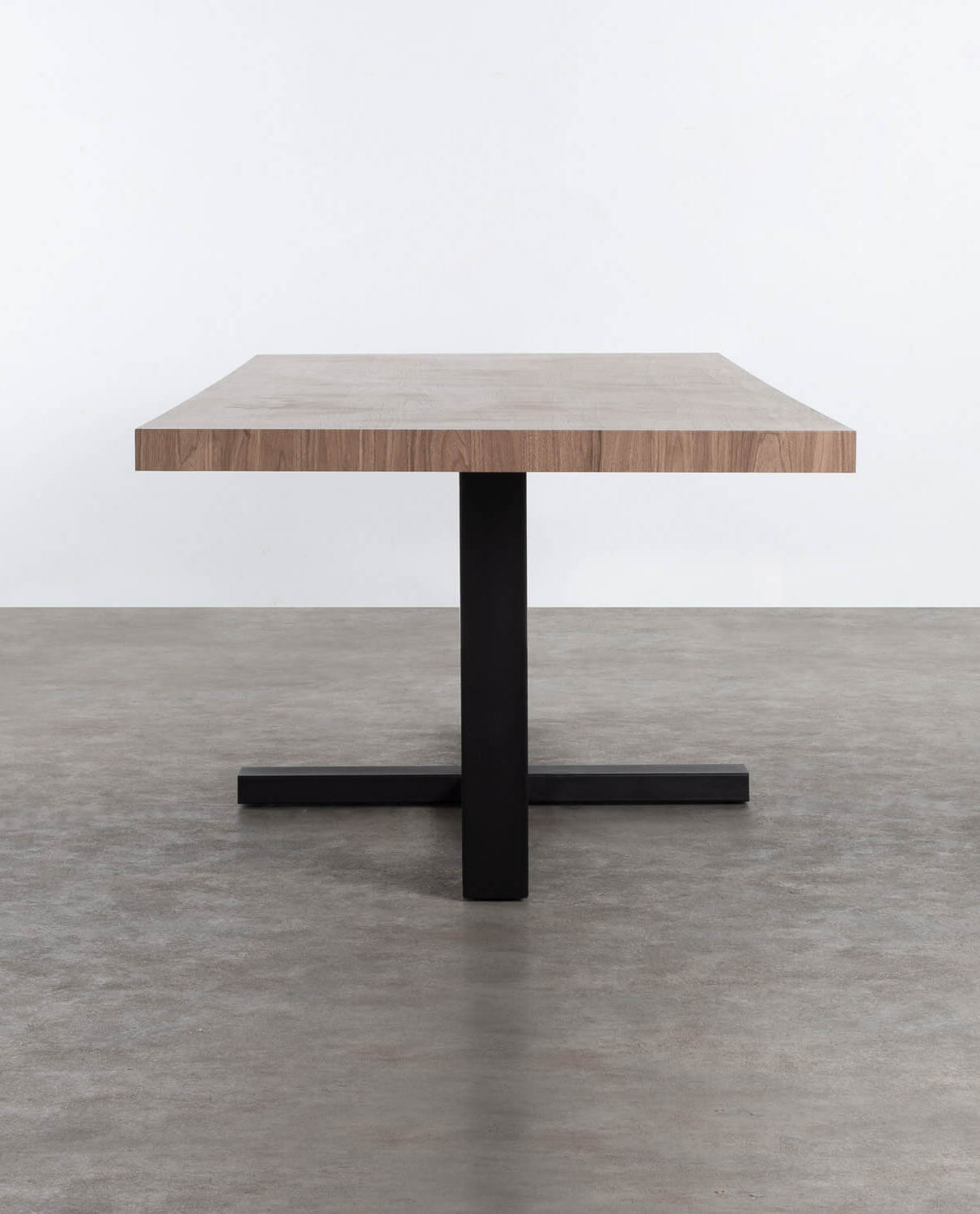 Rectangular Wood and Metal Dining Table (240x100) Bluma, gallery image 2