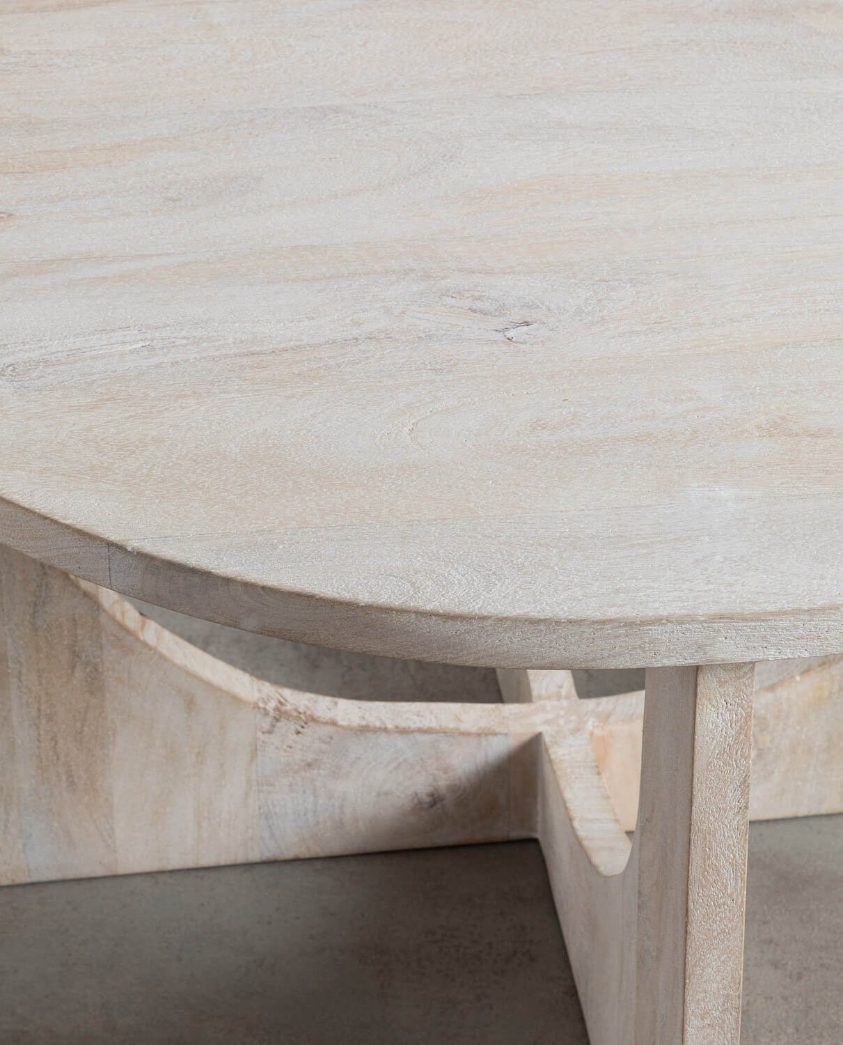 Mango Wood Round Coffee Table (Ø80 cm) Gadiel