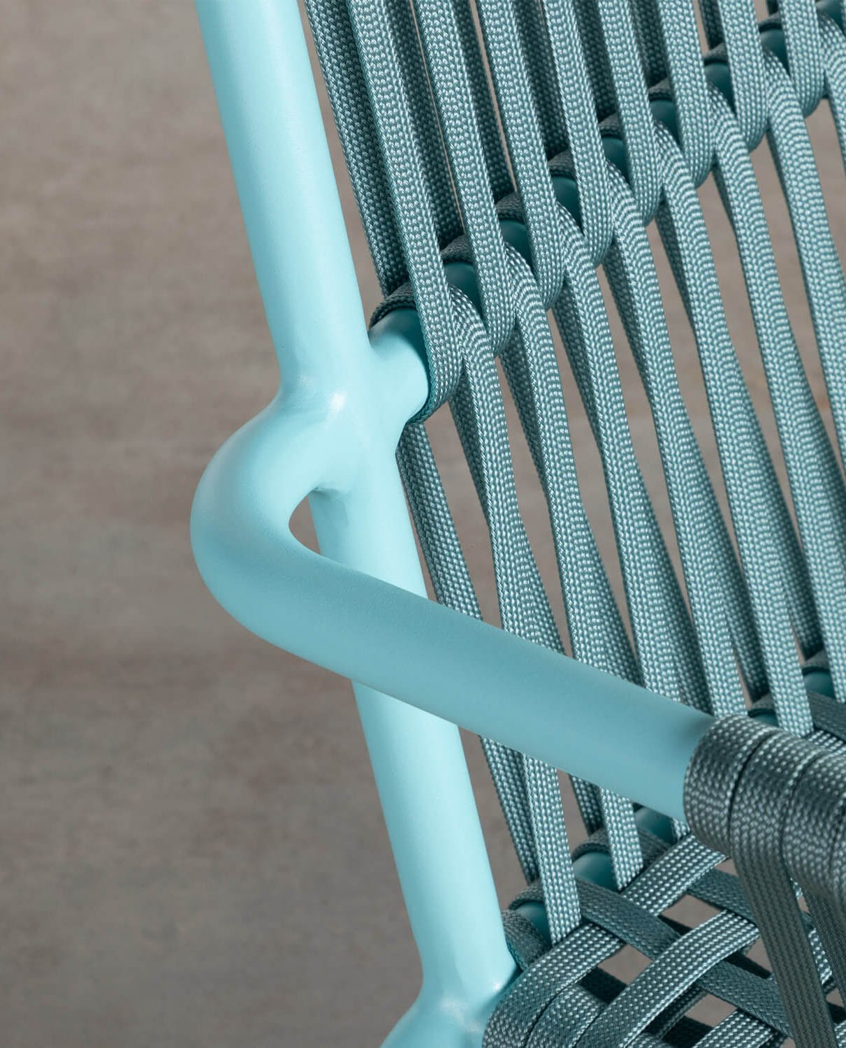 Aluminium and Rope Outdoor Dining Chair Drian Trend, gallery image 5