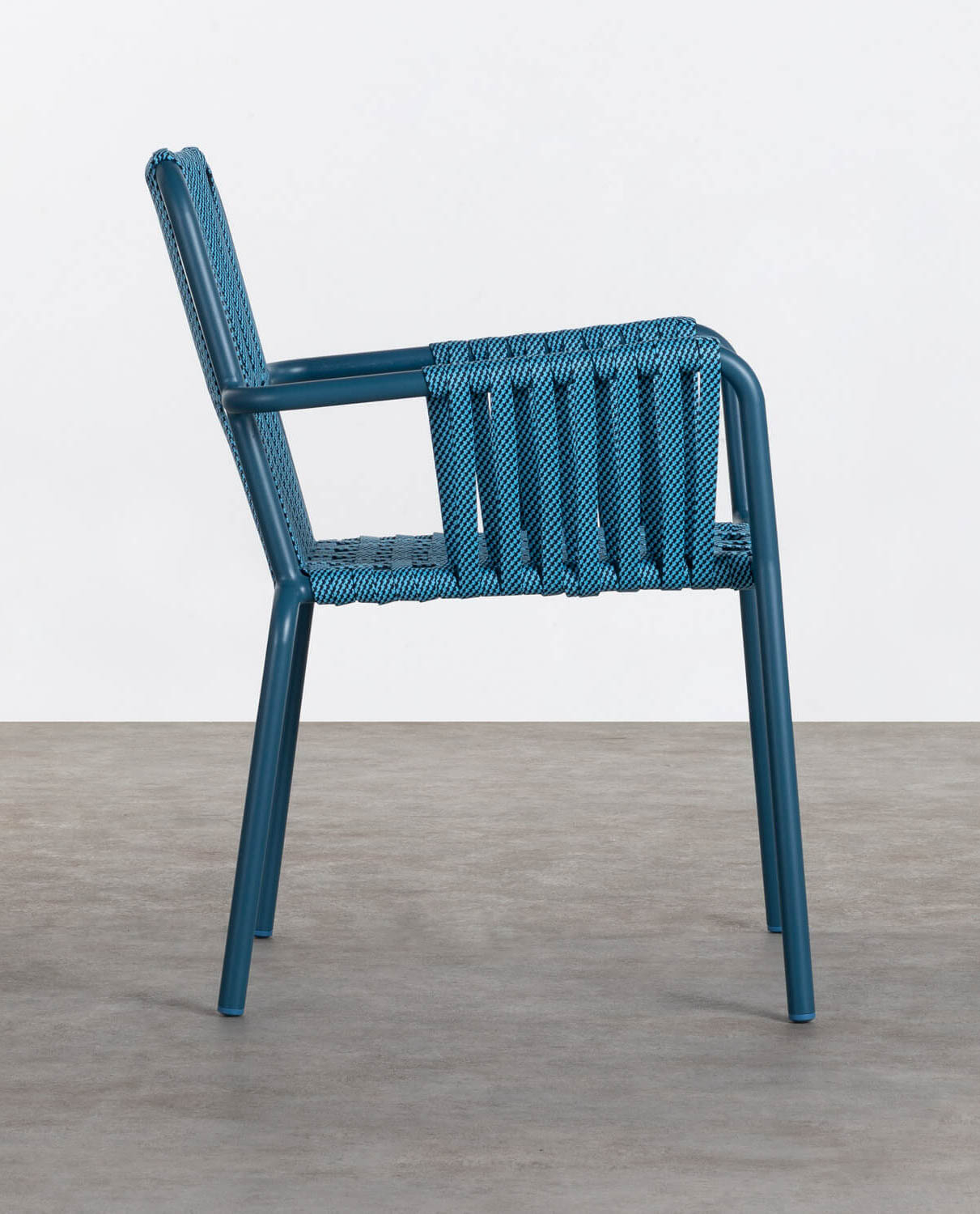 Aluminium and Rope Outdoor Dining Chair Drian Trend, gallery image 2