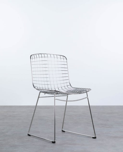 Aras High Back Steel Dining Chair Trend