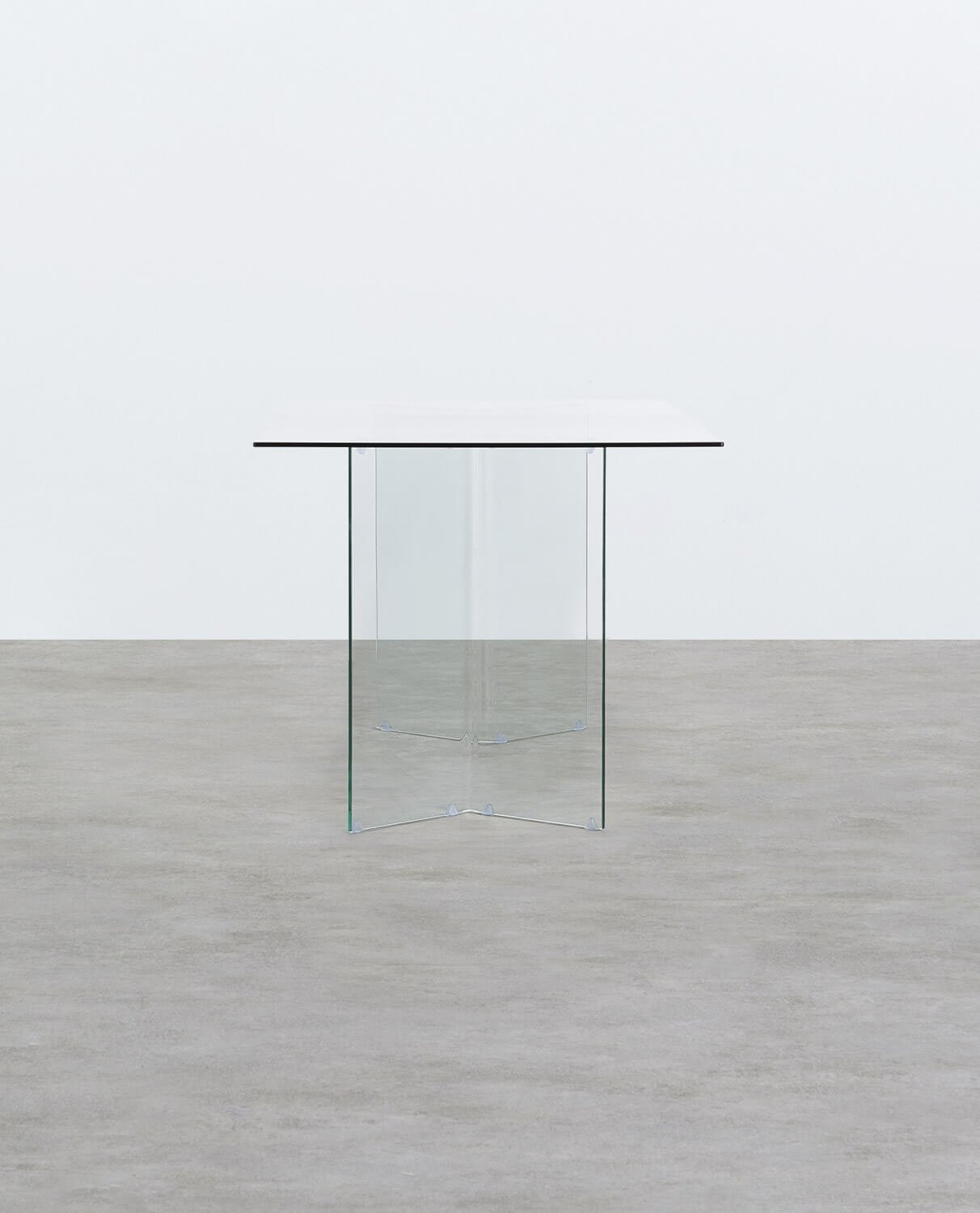 Rectangular Dining Table in Tempered Glass (180x90 cm) Kamil, gallery image 2