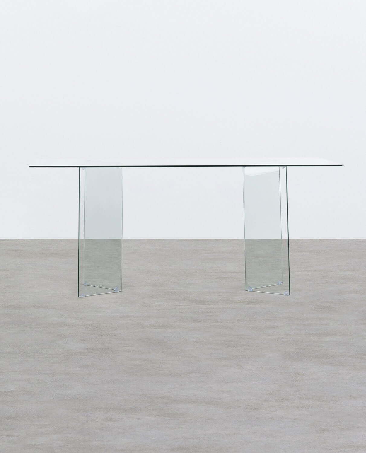 Rectangular Dining Table in Tempered Glass (180x90 cm) Kamil, gallery image 5