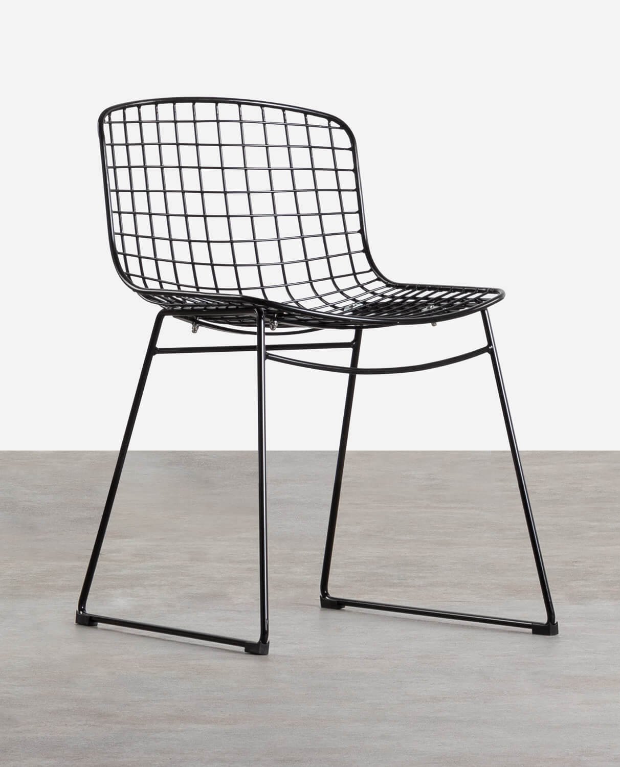 Low Backrest Steel Dining Chair Aras Trend , gallery image 1