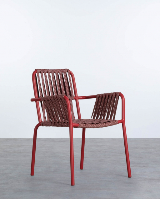 Aluminium and Rope Dining Chair Drian Trend
