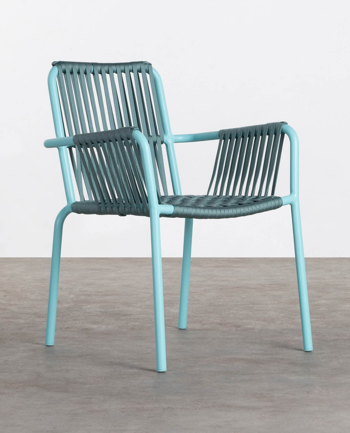Aluminium and Rope Dining Chair Drian Trend, gallery image 1
