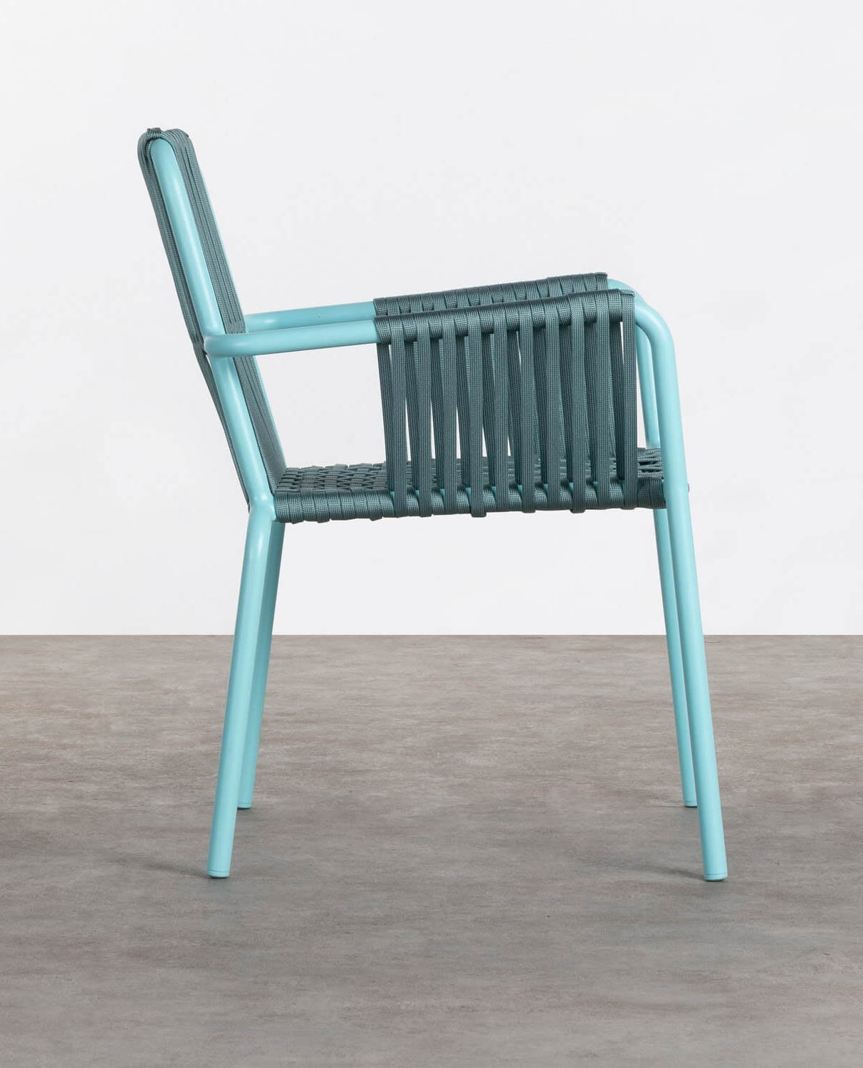 Aluminium and Rope Dining Chair Drian Trend, gallery image 3