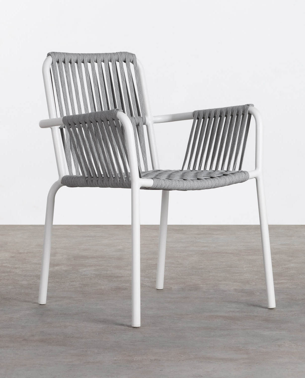Aluminium and Rope Dining Chair Drian Trend, gallery image 1