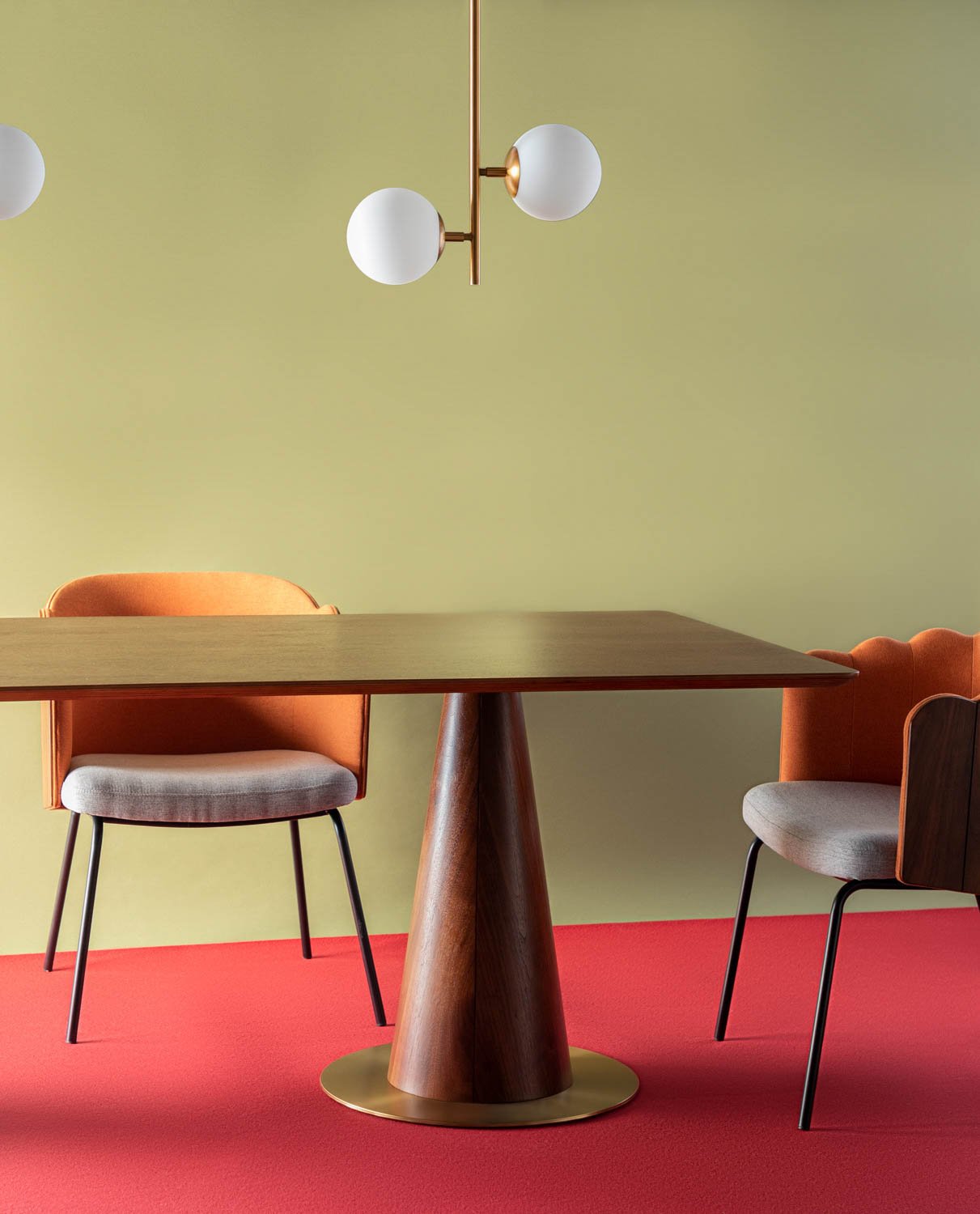 Rectangular Dining Table in Walnut Wood (205x100 cm) Era