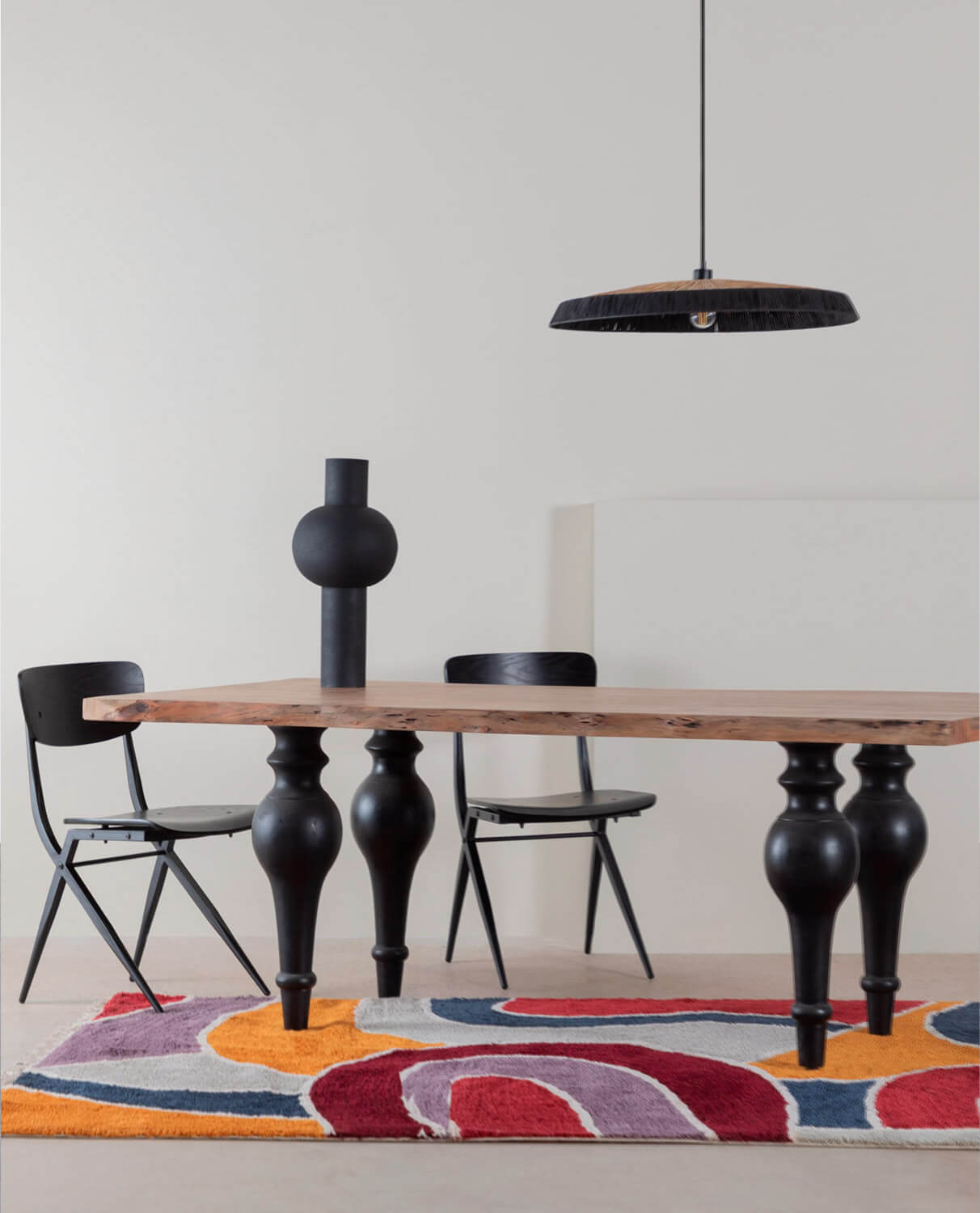 Rectangular Acacia Wood Dining Table (200x100 cm) Marin, gallery image 2