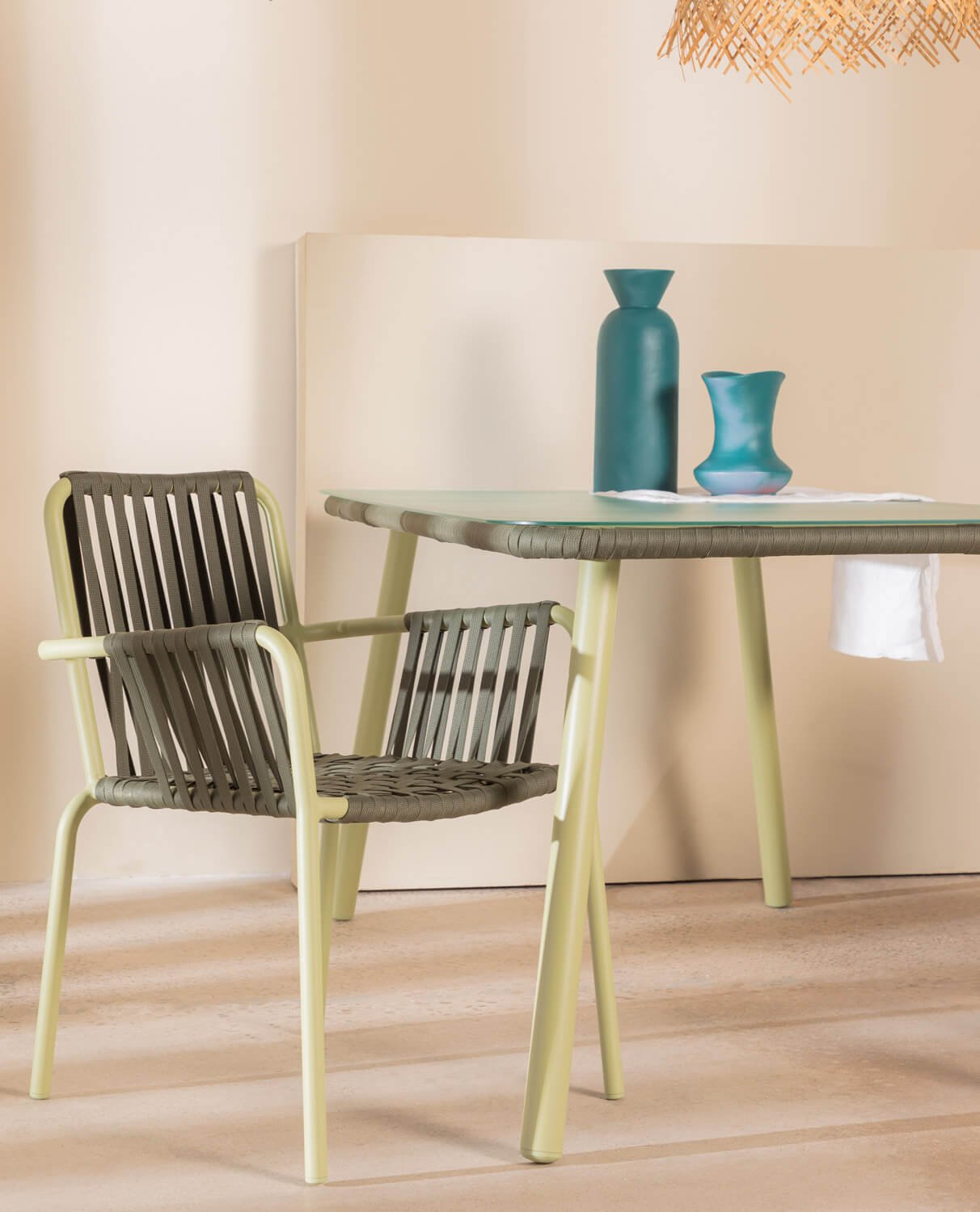 Aluminium and Rope Dining Chair Drian Trend, gallery image 2
